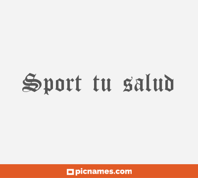 Sport tu salud